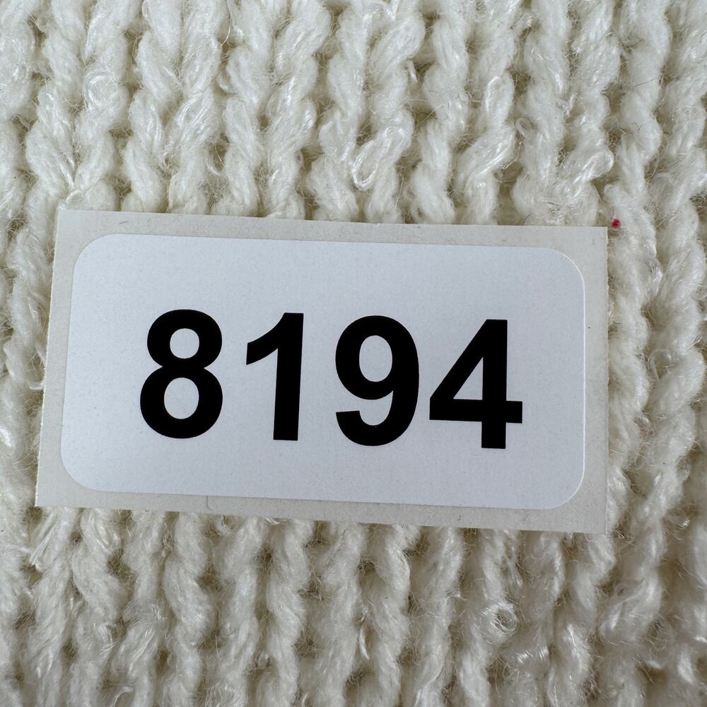 VTG Currants Cream Decorative Ribbon Collar Chunky Knit Sweater Korea Size Small - Picture 15 of 15